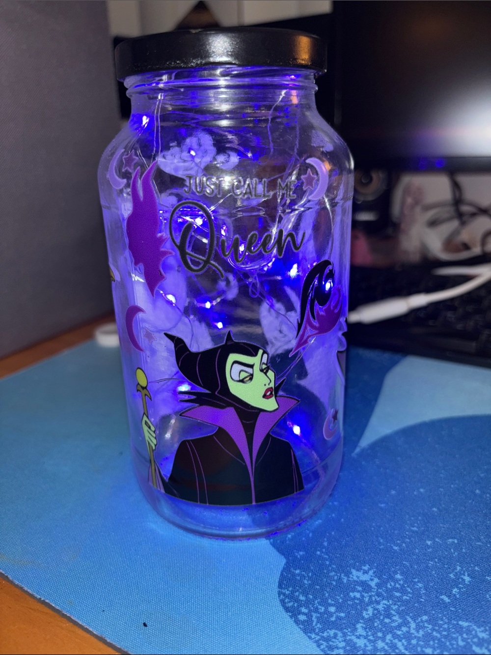 Handcrafted Dragon Lady Light-Up Jar 💜🐉